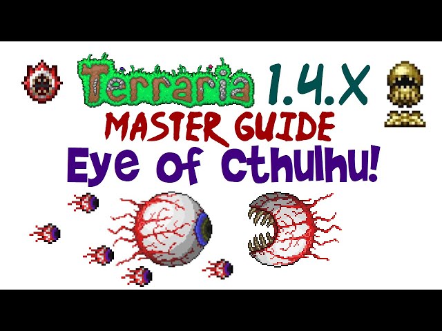 Terraria Como matar o Boss do olho (eye of cthulhu) Master Mode 1.4  Summoner Bem Fácil ! 