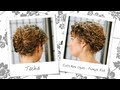 Curly Hair Updo Inspired French Roll - Hair Tutorial - Tasha Arnall