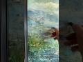 Reviving a dry oil painting with encaustic wax and oil pastels. #practicepainting #art #oilpastel