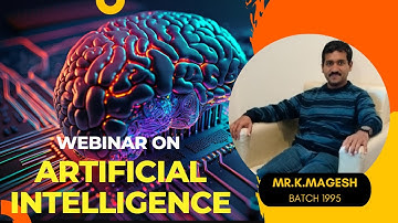 Webinar Series On Artificial Intelligence Presented By Mr.K.Magesh #nec #webinar