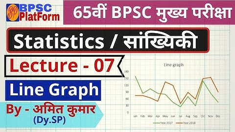 Statistics ( सांख्यिकी ) Lecture-07, Line Graph  #BPSC #65thMains, #66thbpsc