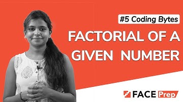 C program to find factorial of a number in C |  Factorial program in C | #5 Coding Bytes