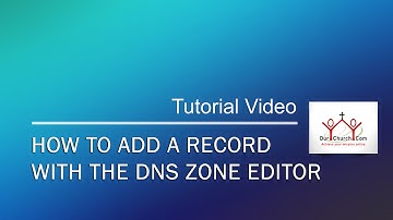 How to add a record with the DNS Zone Editor in cPanel