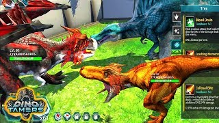 Dino Tamers  Jurassic Riding Mmo What Does Trex Look Like After Max Evolution  Android Gameplay