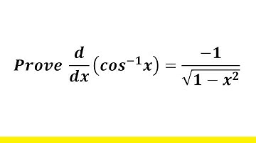 Derivative Of arccos x| Derivative Of Inverse cos x| Cos^-1