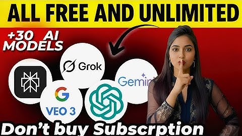 ALL FREE AND UNLIMITED: 30+ AI Models Including GPT-5, Gemini 2.5 & Grok — No Subscription Needed