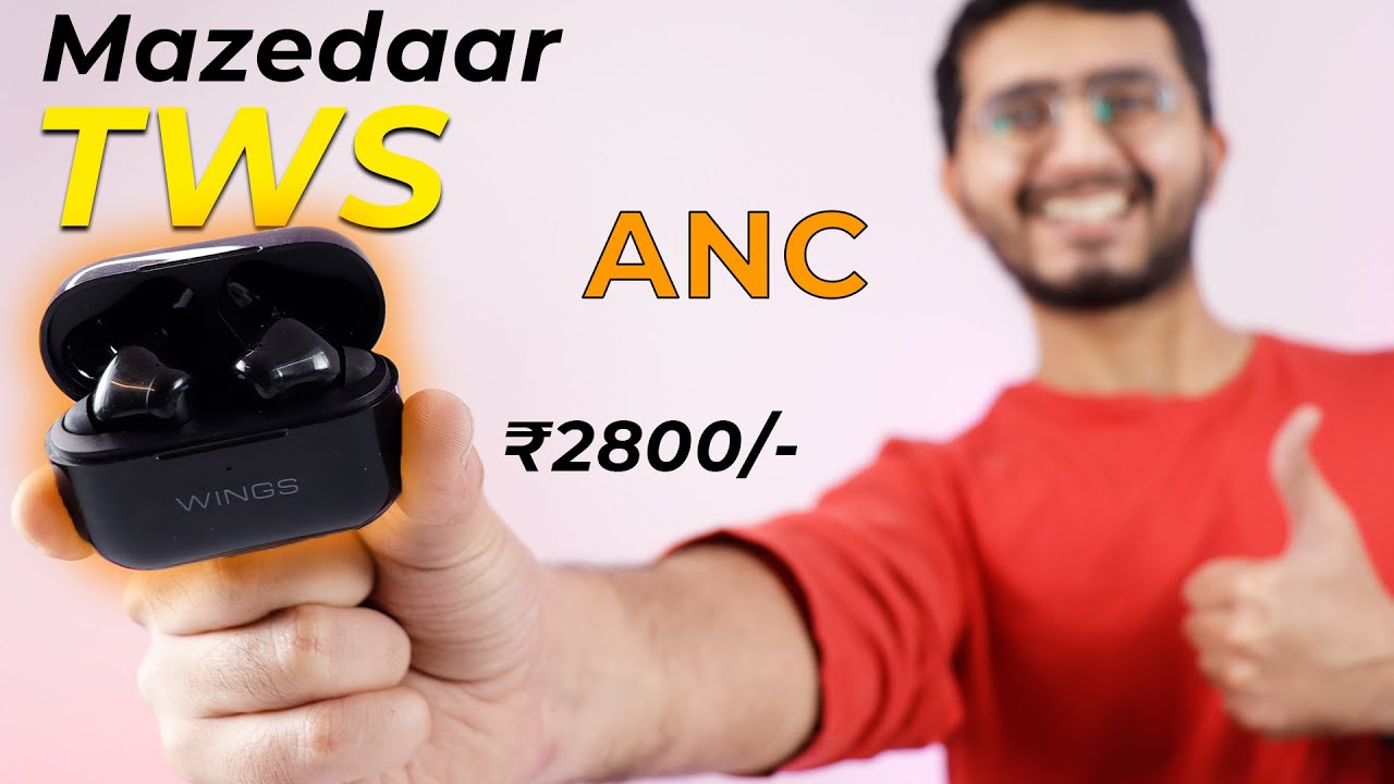 Wings Bassdrops 100 Review - active Noise Cancellation under ₹2500🥵
