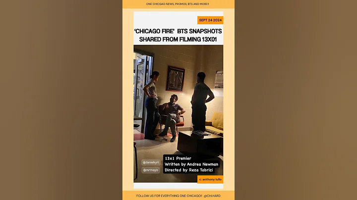 Chicago Fire BTS Snapshots Shared From Filming 13x01 #chicagofire