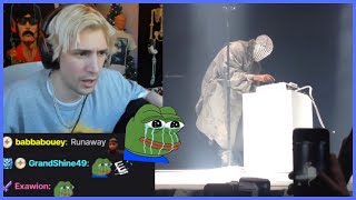 xQc reacts to Kanye West playing \\