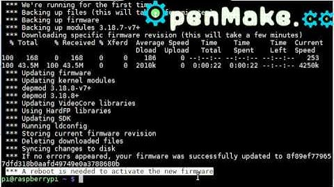 how to raspberrypi firmware update