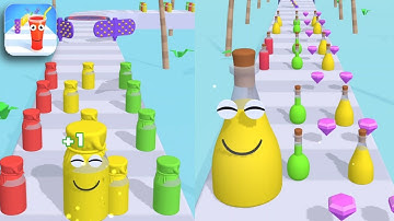 Juice Run Gameplay All Levels Walkthrough (ios, Android) Update Level 177 & 178