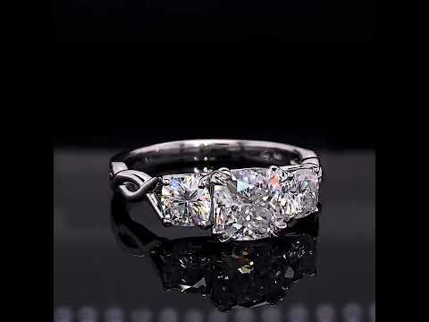 Home Try On Style enr678 with a 1.40ct Cushion Center ring video