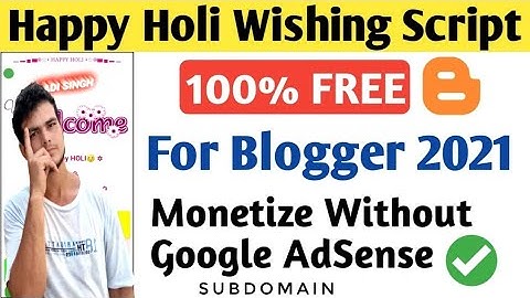 Happy Holi Pro Wishing Script For Blogger 2021 | Festival Wishing Website Script Free Download