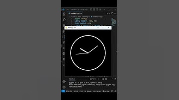 Analogue clock by using python