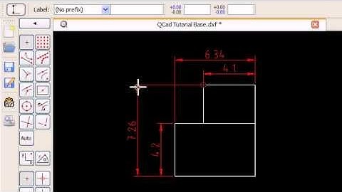 QCAD Tutorial (Q&E): Basic Dimensioning