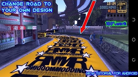 GTA:III TUTORIAL  HOW TO CREATE ROAD IN ANDROID WITHOUT PC