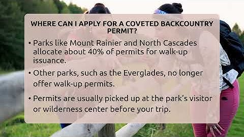 Where Can I Apply For A Coveted Backcountry Permit? - Exploring Campgrounds