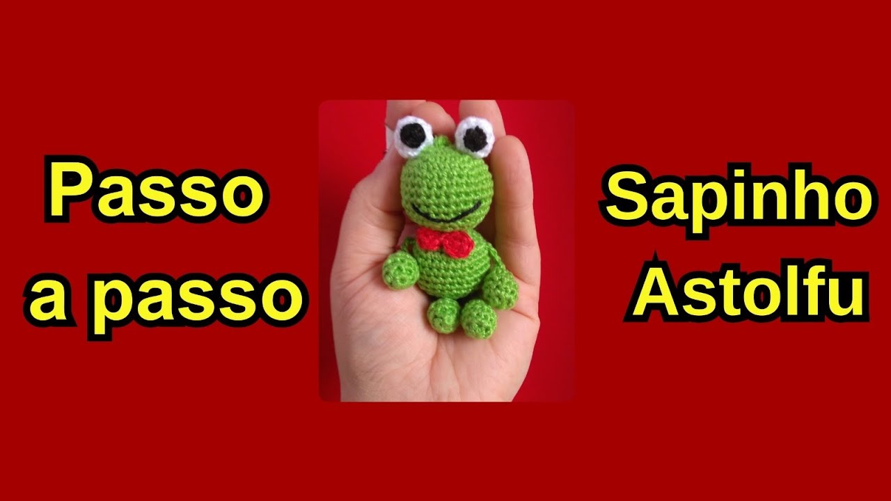 Chaveiro sapinho Astolfo passo a passo