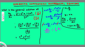 Change of Variables: Homogeneous Differential Equation #2