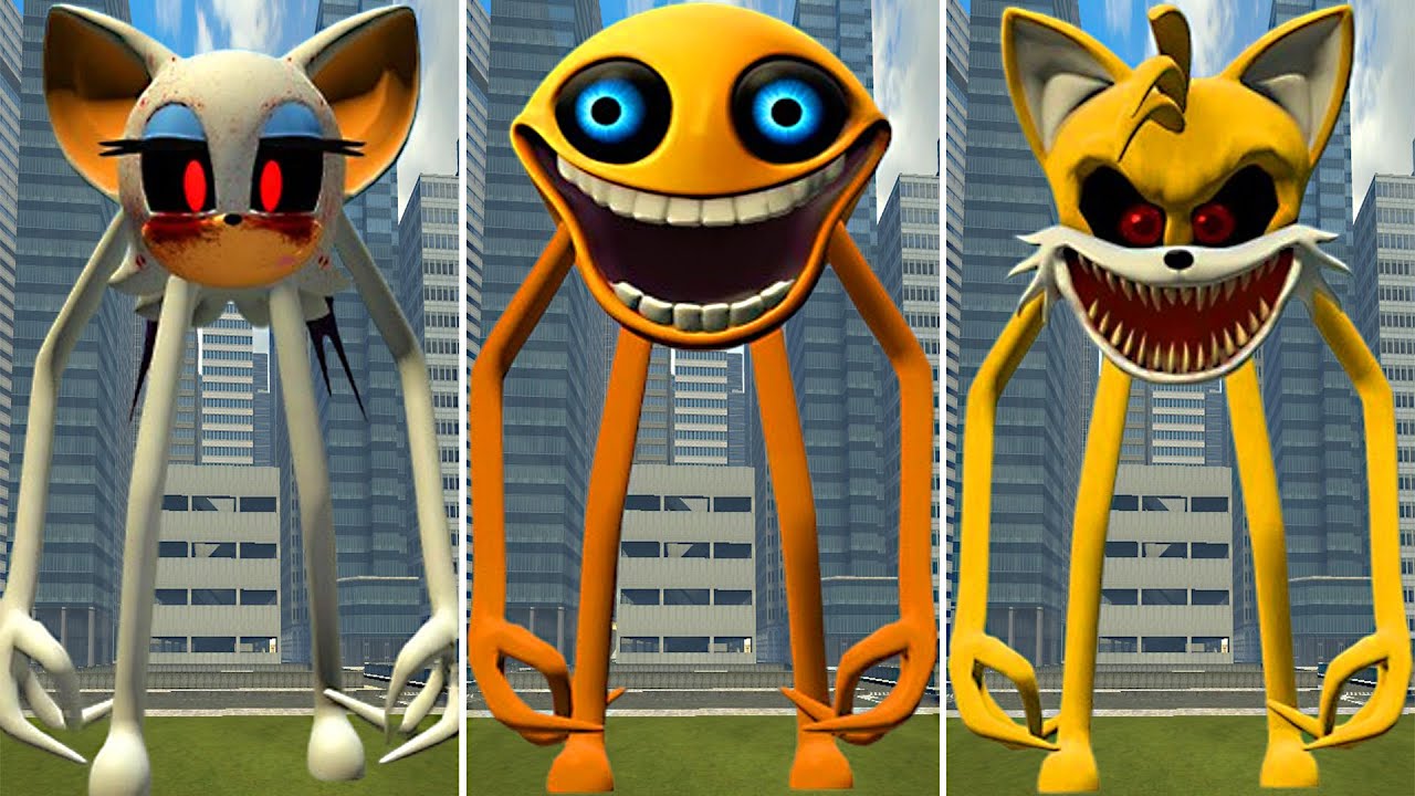 I BECOME ROBLOX TAILS SMILEY'S WORM VS SONIC SMILEY'S VS TAILS NIGHTMARE SMILEY'S in Garry's Mod