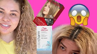 Touching up my roots with Revlon Dark Ash Blonde and T18 Toner