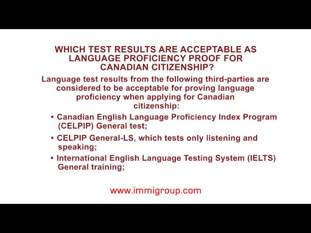 English Language Tests for Canadian Citizenship