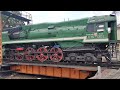 Советский Паровоз 9П за работой на круге. Soviet steam locomotive 9P at work on the circle. №1