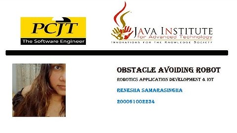 Obstacle Avoiding Robot | Bluetooth | Arduino | Java Institute | PCJT Software Engineering