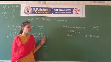 STD 4 CBSE | MATHS  LEC 36 | S P SCHOOL SURENDRANAGAR