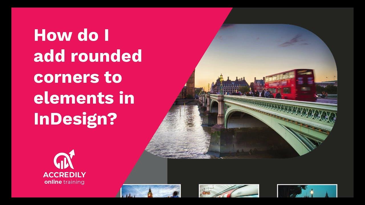 How do I add rounded corners to elements in InDesign? YouTube