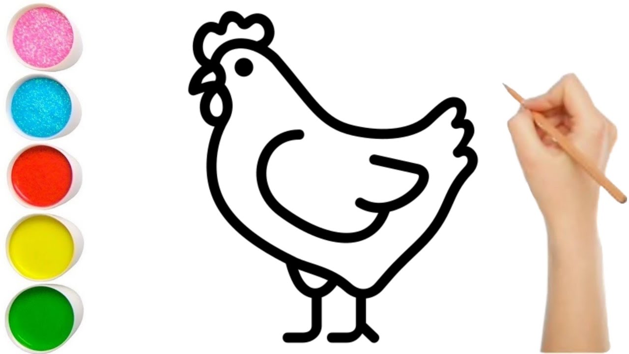 Chicken Drawing PNG, Clipart, Animals, Area, Art, Artwork, Beak Free PNG  Download