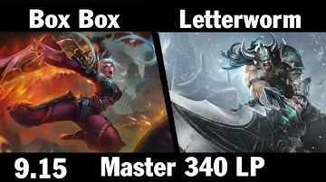[ Box Box ] Riven vs Tryndamere [ Letterworm ] Top - Box Box Riven Master 340 LP