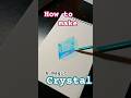 how to draw a magical crystal // #shorts #art #draw #drawing#crystalart#drawcrystal#howtodrawcrystal
