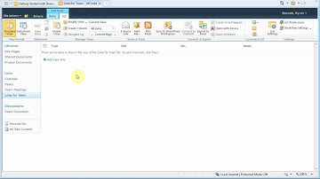 SharePoint 2010: How to Create a Links List
