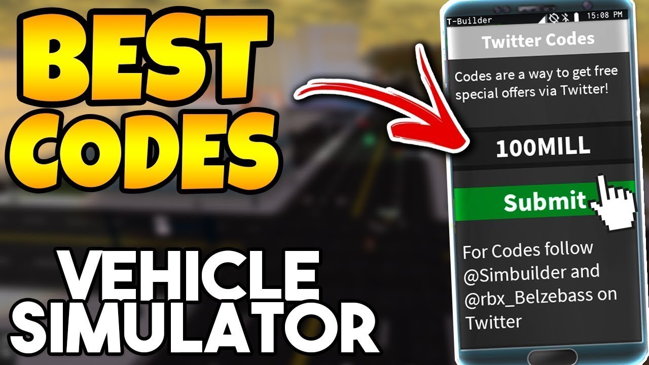 All The Codes In Vehicle Simulator