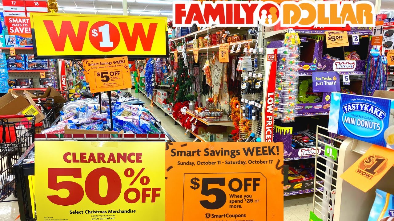 FAMILY DOLLAR Smart Savings Week With So Many Discounts Plus Clearance Items | Shop With Me *10/