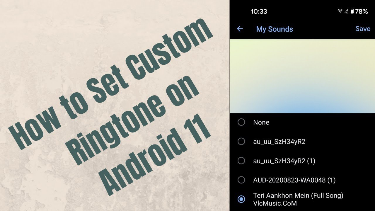 how to change ringtone on android 11