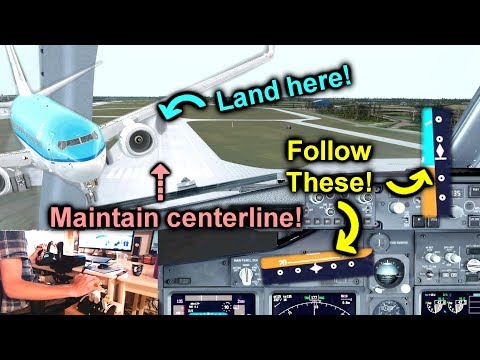 How To Manually Land an Airliner in Flight Simulator! [Prepar3D V4]