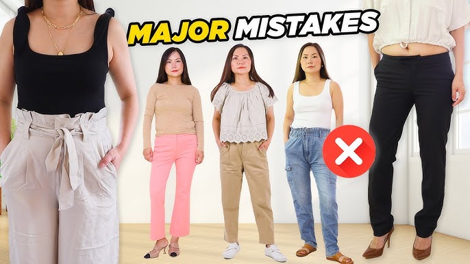 These mistakes make you look heavier in white pants! Here's what