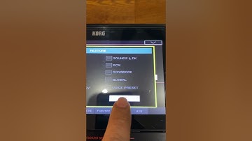 Korg PA4X Factory Reset