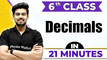 Decimals in One Shot | Cheat Sheet For Class 6th