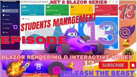 EPISODE 13: How to Create Blazor Students CRUD App with Admin LTE in NET8.0,EF Core,SQL Server EP10💥