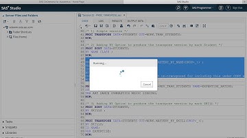 SAS Basics 12 PROC TRANSPOSE Basics