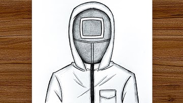 Hoe teken je een inktvis als bewaker | Eenvoudige tekening (stap voor stap)