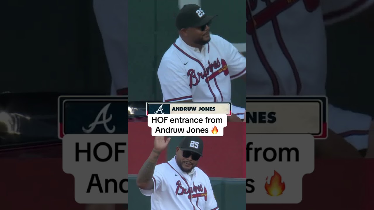 Andruw Jones showed up to the Braves game in a Corvette 😮‍💨