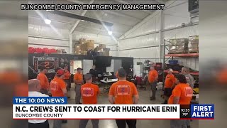 Buncombe Co. crews sent to coast for Hurricane Erin