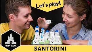 Играем в Santorini! Идеальная игра на двоих.