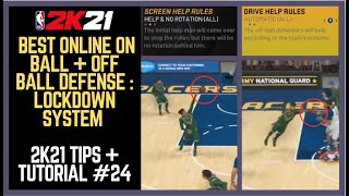 NBA 2K21 Best Defense On Ball + Off Ball Online Tutorial: 2K21 Best Defensive Settings for 5V5 #24