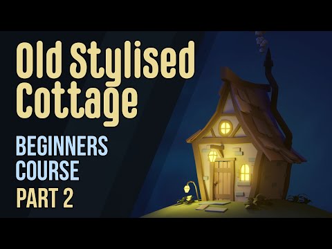 Lowpoly Stylized Cottage - Roof & Walls - Pt.2