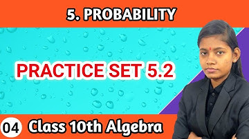 10th class math part 1 chapter 5 probability practice set 5.2 algebra lecture 4 maharashtra board